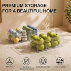 Mpotmiy 8-Pack Pantry Organizers and Storage, Clear Fridge Organizer Bins - Image 2