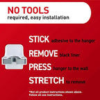 Command Large White Broom Grippers, 6 Grippers, 16 Strips - Image 6