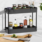 SPACELEAD 2-piece Set Slim Storage Cart 3 Tier,Bathroom Organizer Rolling Utility,Mobile Shelving Unit Slide Out for Office, Kitchen, Laundry Room & Narrow Places - Image 3