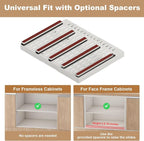 Fokyfok Pull Out Cabinet Organizer,23"-31"W,17"-24"D,Expandable,Adhesive - Image 7