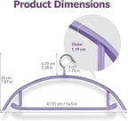 CTIME 14 Pack Metal Clothes Hangers, Non-Slip PVC, Built-in Hooks - Image 2