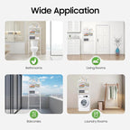 3-Tier Over The Toilet Storage Rack, Space Saver Metal Bathroom Shelves, Freestanding Over Toilet Bathroom Organizer for Bathroom/Living Room (White) - Image 3