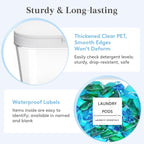 Lifewit Laundry Pods Container with Pop-up Lid, 0.5+0.72+1.2 gal, 3 Pcs - Image 5