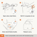 Travel Laundry Bag, Vacuum Compression Waterproof Dirty Clothes Bag - Image 7