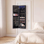 DUMOS 6 LEDs Mirror Jewelry Organizer Cabinet, Jewelry Armoire, 47.2 Inch - Image 7