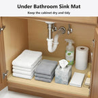 Mateeylife Under Sink Mat Kitchen Waterproof, Silicone Sink Tray 28"X19" - Image 5