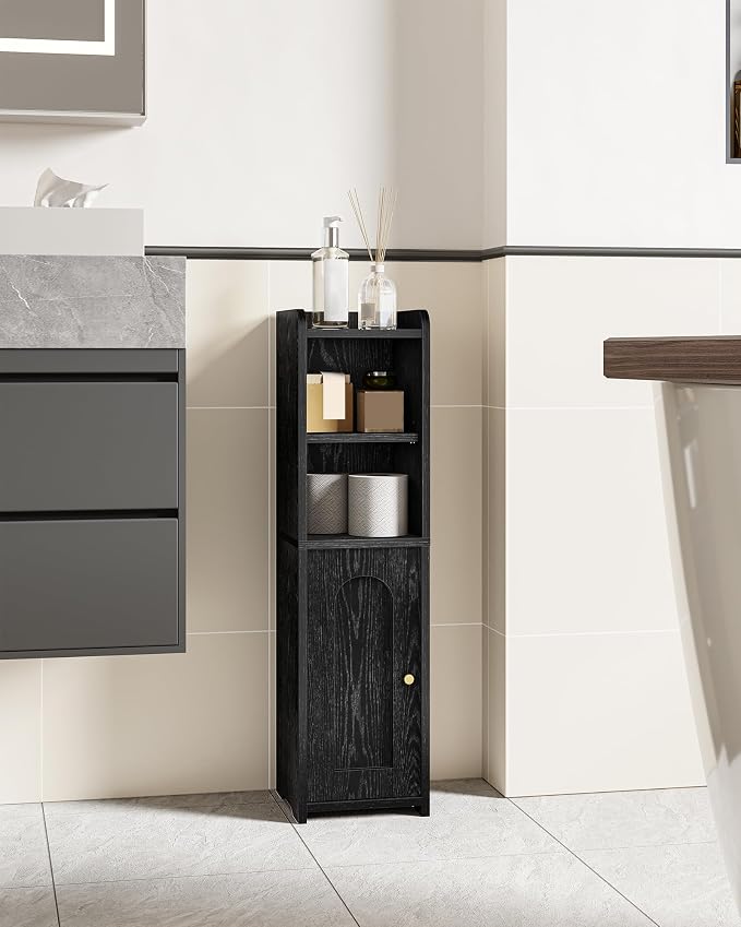 Hzuaneri Bathroom Storage Cabinet, Narrow Toilet Paper Cabinets with Doors - Image 3