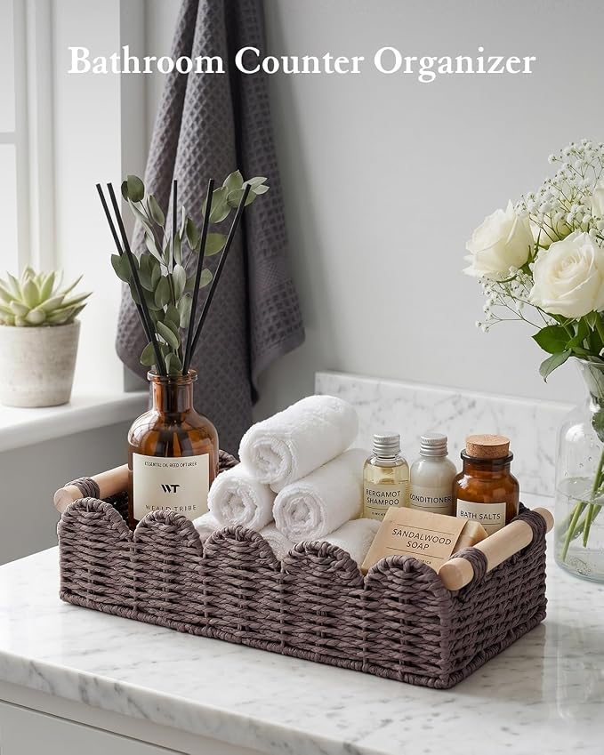 Toilet Paper Storage Basket for Toilet Tank, Bathroom Organizer - Image 5