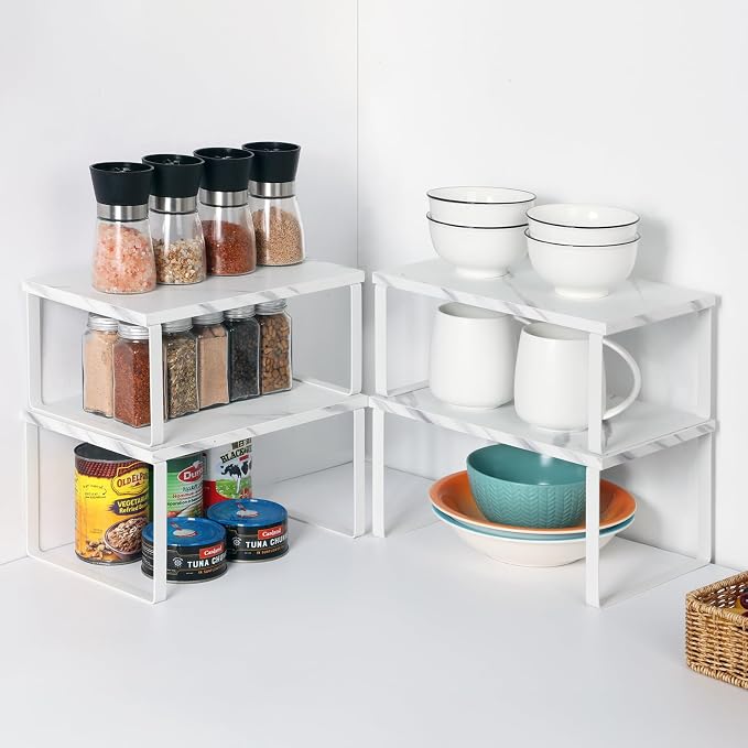 NEX Cabinet Organizer Shelf, Kitchen Counter Shelves Set of 4 - Image 5