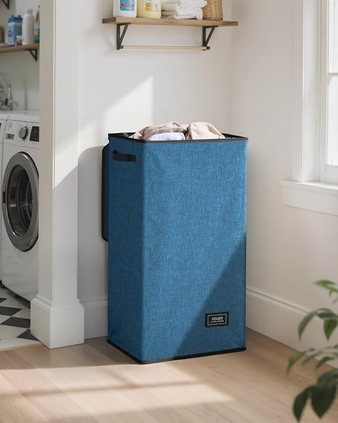 SOLEDI 100L Laundry Hamper with Lid, Large Collapsible Laundry Basket - Image 2