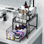 2-Tier Pull Out Cabinet Organizer, Slide Out Under Sink Organizer - Image 6