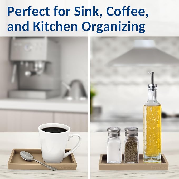 Spacewiser Countertop & Vanity Silicone Tray - Small 7.7" Kitchen Soap Tray - Image 7