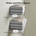 BAYKA White Floating Shelves 22.5in, Set of 3, Wall Mounted for Wall Decor - Image 6