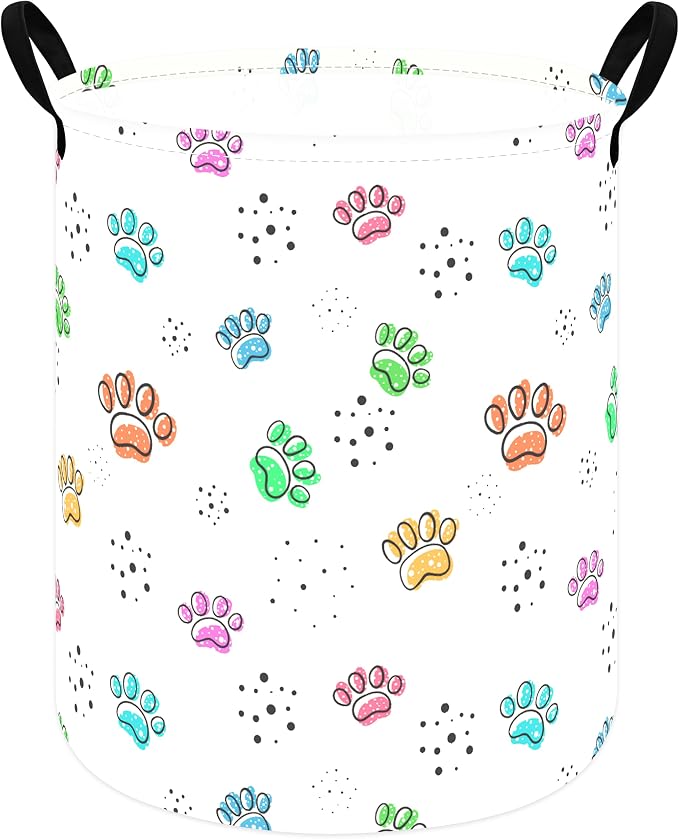 MAIZMZ Kids Hamper Storage Bins Organizer Toy Box Laundry Basket Large Canvas Collapsible Chest for Home/Dorm/Kitchen/Pet/Office/Closet/Shelf/Gift Baskets by Unknown