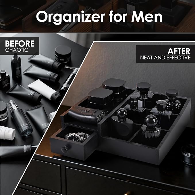 Cologne Organizer for Men,Cologne Stand,Dresser Organizer,Mens Room Decor - Image 6