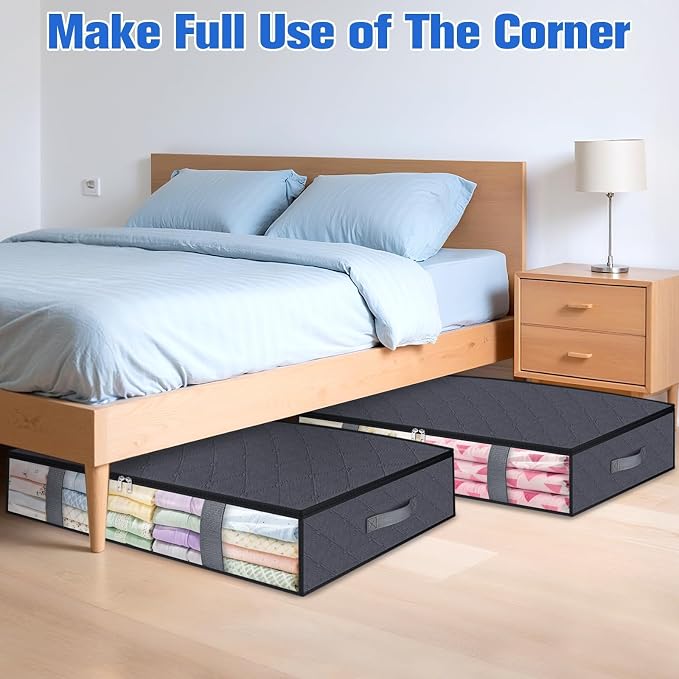 TasticTotes 6 Pack Under Bed Storage Containers, 90L Blanket Storage Bags - Image 7