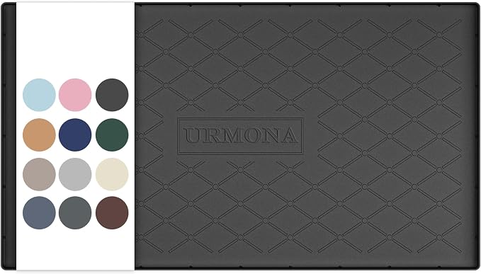 URMONA Under Sink Mat 40 x 22 in, Waterproof Silicone Cabinet Protector by URMONA