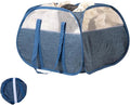 Collapsible Laundry Basket, 90L Tear Proof Mesh Pop-up Hamper by HEDONLEE