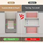 Fokyfok Pull out Cabinet Organizer,7"-11"W,17"-24"D,Expandable,Adhesive - Image 3