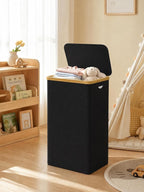 IEGrow Laundry Hamper with Lid,110L Laundry Basket with Mesh Bags,Black - Image 9