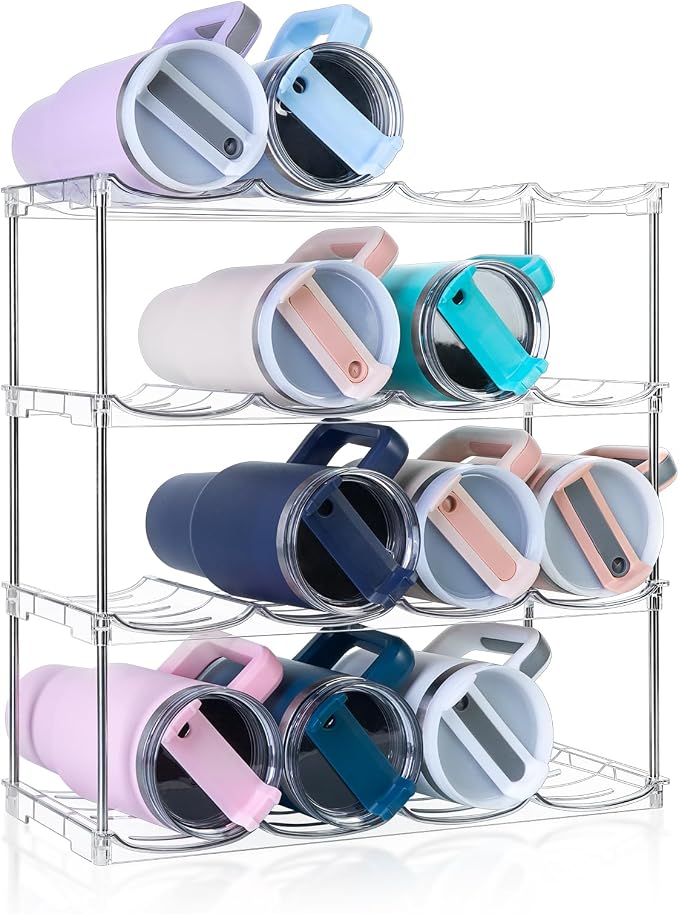 Larger Water Bottle Organizer for Stanley 40 oz Tumbler, Tumbler Organizer by Amoot