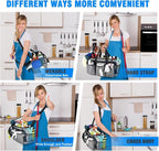Wearable Cleaning Caddy Bag, Cleaning Caddy Supplies Organizer with Handles for Cleaners & Housekeeper, Under Sink & Car Cleaning Tool Organizers Bag with Adjustable Shoulder Strap&Waist Belt - Image 5