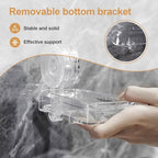 Soap Dish Holder Suction Cup, Wall Mounted Self Draining Soap Case & Sponge Rack, No Drilling Suction Bar Soap Holder for Bathroom, Kitchen Sink - Image 4