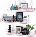 Floating Shelves Set of 3, Wood Wall Shelf, Farmhouse Shelf for Bedroom by Amoot