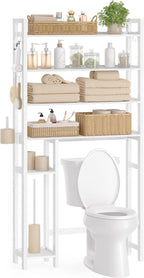 SONGMICS 4-Tier Bamboo Over the Toilet Storage with Adjustable Shelves by Unknown