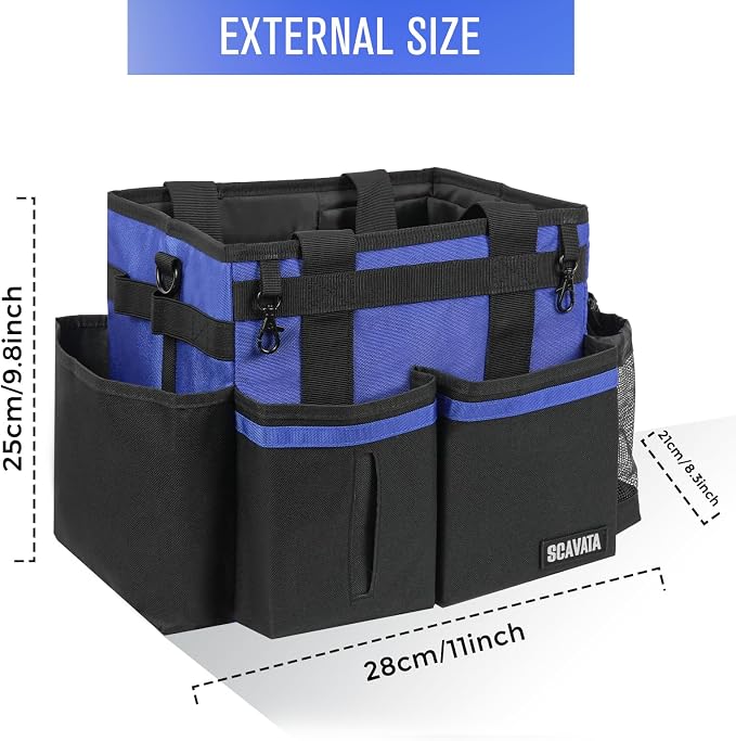 SCAVATA Compact Wearable Cleaning Caddy with Handle & Shoulder Straps - Image 5