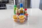 Kitchen Spaces Large Lazy Susan Organizer Bin, Pantry Rack or Deep Cabinet Turntable Shelf Storage, High Sides to Prevent Spills, BPA-Free Plastic, Clear and Sturdy with Full Spin - Image 3