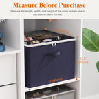 Lifewit Shoe Storage Organizer for Closet, Holder Box, 3 Pack, Blue - Image 4