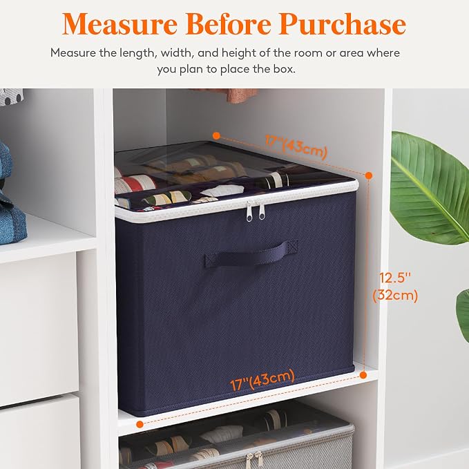 Lifewit Shoe Storage Organizer for Closet, Holder Box, 3 Pack, Blue - Image 4