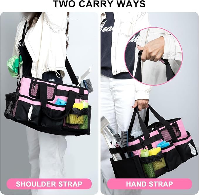 Large Cleaning Caddy Organizer, Adj Straps & Board Dividers Heavy‑Duty - Image 3