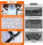 TasticTotes 6 Pack Clear Storage Bags for Comforter, Clothes & Bedding, 90L | Plastic Blanket Storage with Zipper & Handle, Foldable Moving Bags, Closet Organizer and Under-Bed Storage Containers - Image 5