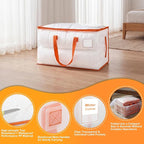 KYODOLED 10-Pack Clear Moving Bags Heavy Duty Extra Large, Storage Totes | Transparent, Reinforced Handles & Strong Zippers, Label Pocket, for College Dorm, Clothes, Bedding, Toys, Space-Saving - Image 8
