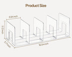 HBlife Widened 3.94 Inch Clear Acrylic Kids Shoe Rack for Closet Organizers and Storage, Small Shoe Rack 4 Sections Toddler Baby Shoe Storage Organizer Shelf, Desk File Book Purse Organizer (4 Pack) - Image 2