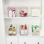 Vtopmart 10 Pack Clear Stackable Storage Bins with Lids and Handles, XLarge - Image 5