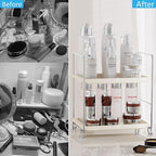 FSyueyun 2-Tier Bathroom Countertop Organizer, Makeup Organizer for Vanity - Image 5