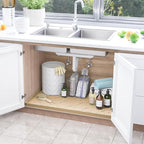 SIKADEER Waterproof Under Sink Mat 37" x 22" Silicone Mat Cabinet Protector - Image 2