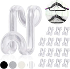 Mlici 60 Pack Space Saving Hanger Hooks, Connector Hooks for Closet, Clear by Mlici