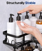 3 Pack Corner Shower Shelves, Rustproof Shower Organizer Caddy - Image 6