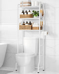 Kitsure Over Toilet Storage Rack, 63.2" H Space-Saving, Holder & Hooks by Kitsure