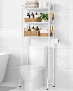 Kitsure Over Toilet Storage Rack, 63.2" H Space-Saving, Holder & Hooks by Kitsure