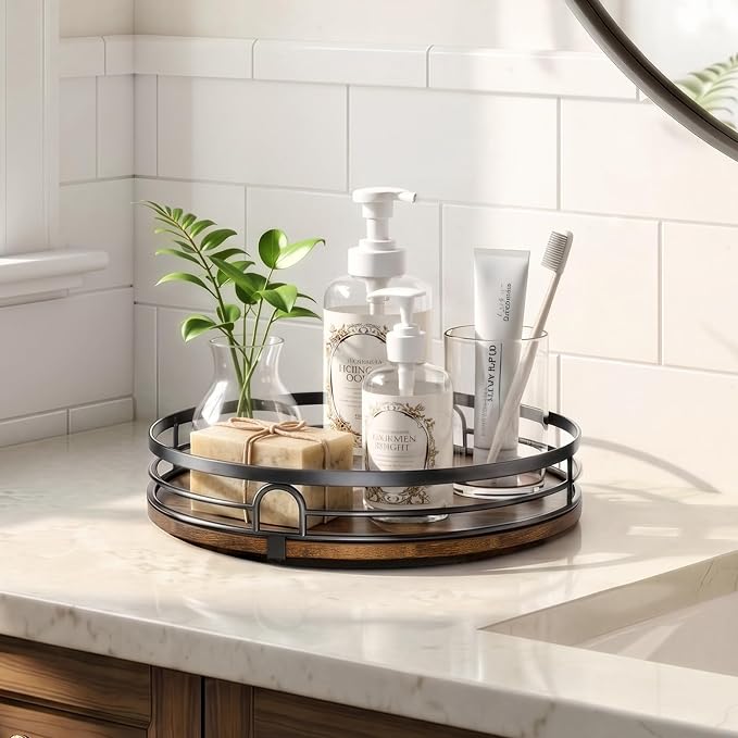 2 Pack 10" 12" Lazy Susan Turntable Organizer for Table Top - Image 3