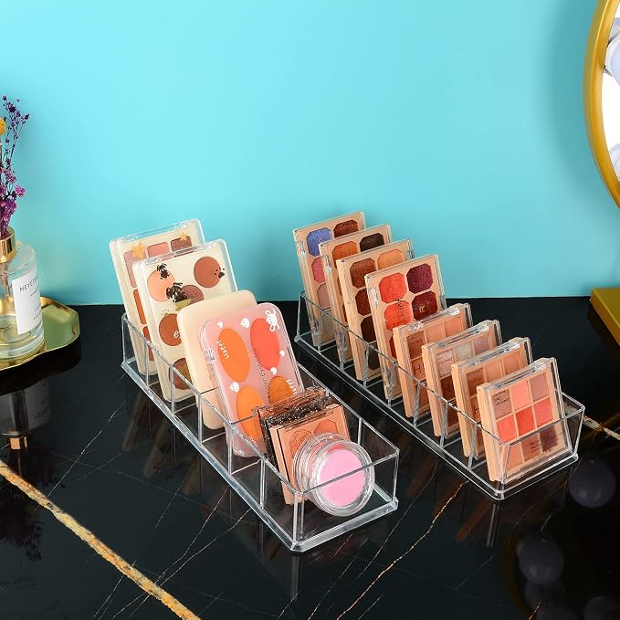 JessLab Acrylic Organizers, Bathroom Organizer for Drawer, Cosmetic Display Cases for Vanity, Countertop, Desk, Kitchen, and Makeup Storage, 6-Section - Image 6