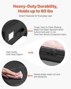VEVOR Under Bed Storage with Wheels, 30.3 x 18.5 x 6.8 inch, Underbed Containers with Clear Lid, Underbed Shoe Organizer, Rolling Under the Bed Storage Bins for Clothes Shoes Blankets Bedroom, 2 Pack - Image 5