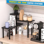JayRex 3-Tier Bathroom Countertop Corner Shelf Organizer, Black - Image 5