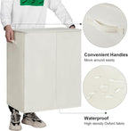 WOWLIVE 140L Double Laundry Hamper 2 Section with Lid and Removable Bags - Image 6