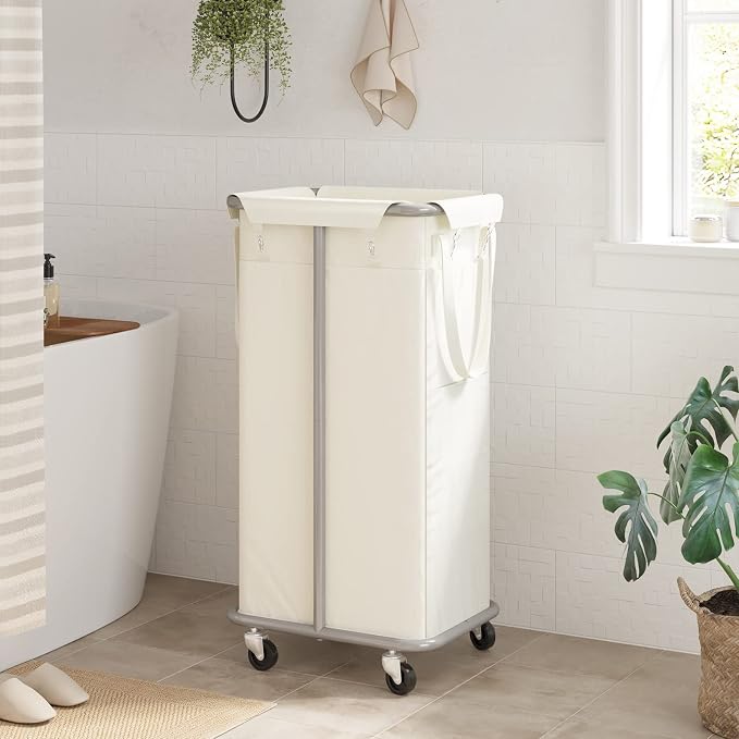 WOWLIVE 100L Rolling Laundry Basket with Wheels, Tall Laundry Hamper - Image 3